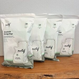 Motif Medical Breastmilk Storage Bags With 100 8oz Non Toxic Sealed Lot Of 4 NEW